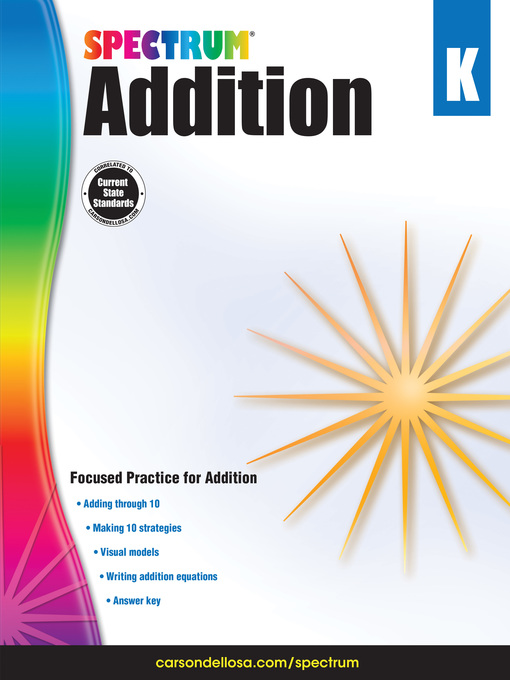Title details for Addition, Grade K by Spectrum - Available